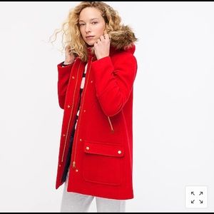 J.CREW Chateau Parka in Italian Stadium-Cloth Wool